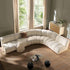 Granvia Ecru Boucle Sectional Sofa, 5-Seater Grand L-Shaped Sofa