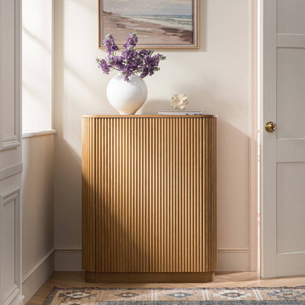 Maru Tall Cabinet, Oak | daals.com