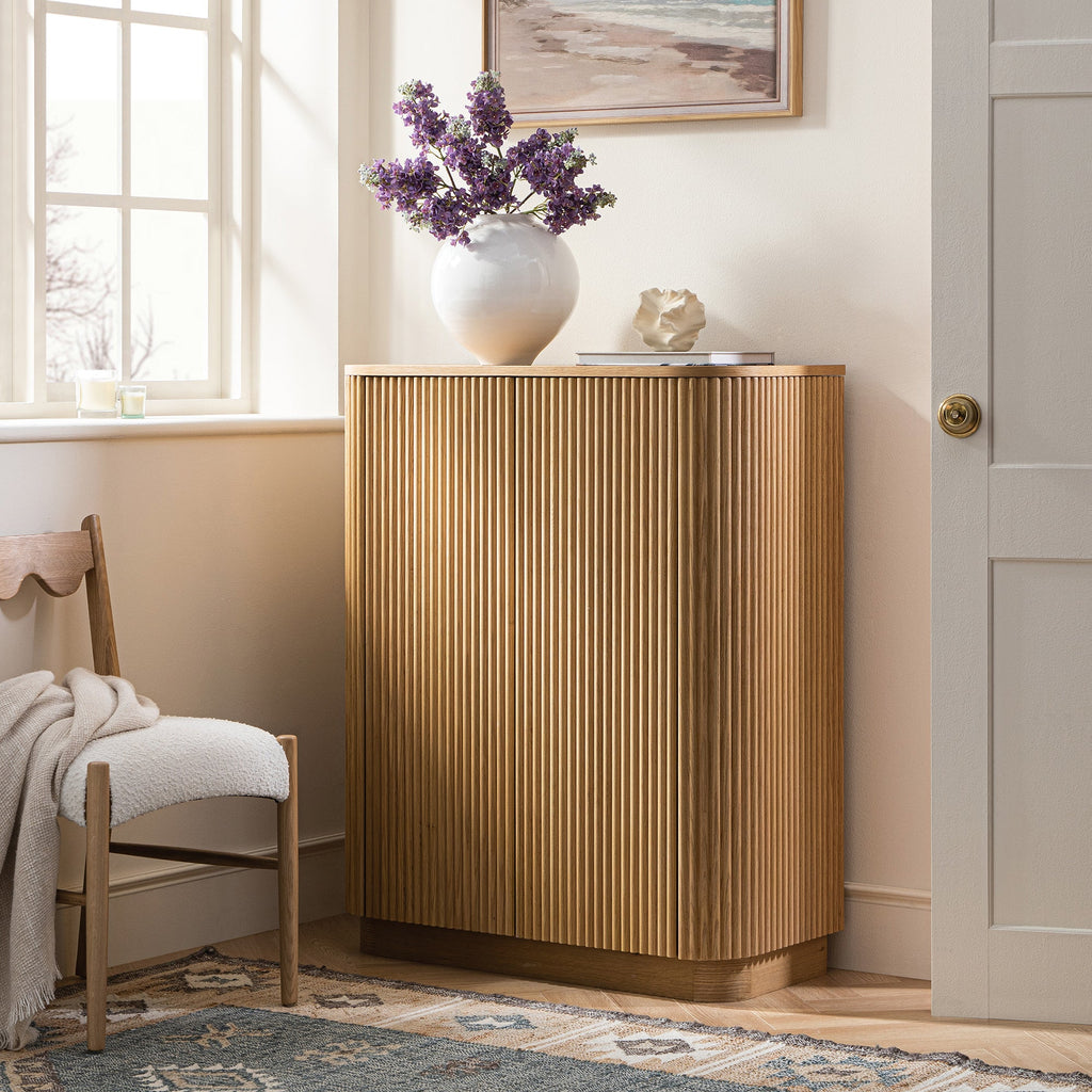 Maru Tall Cabinet, Oak | daals.com