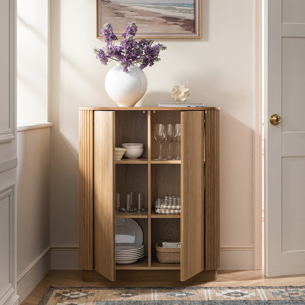 Maru Tall Cabinet, Oak | daals.com