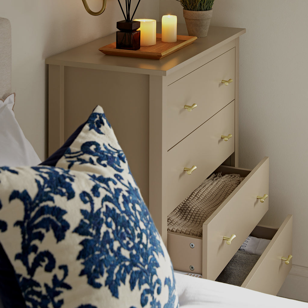 Oakham 4-Drawer Dresser, Deep Greige | daals.com