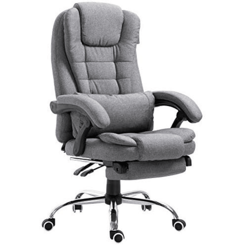 Regal Co. Executive Chair with Gray Cushion in Silver