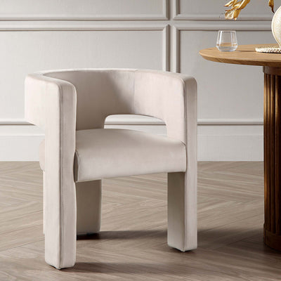 Greenwich Champagne Velvet Dining Chair