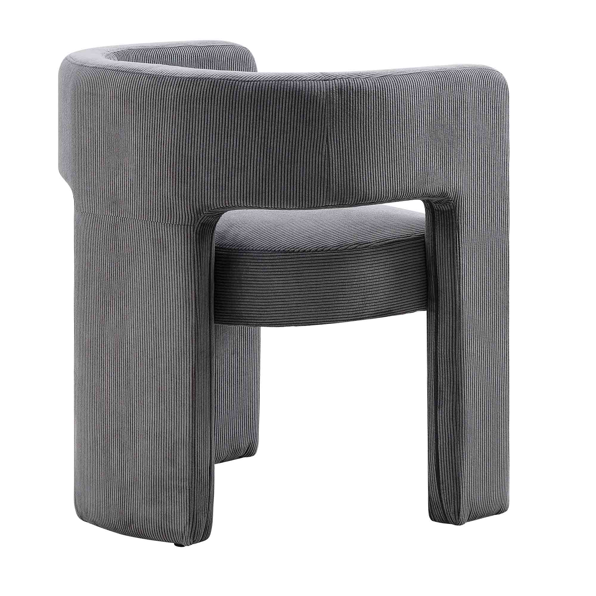 Greenwich Gray Corduroy Dining Chair