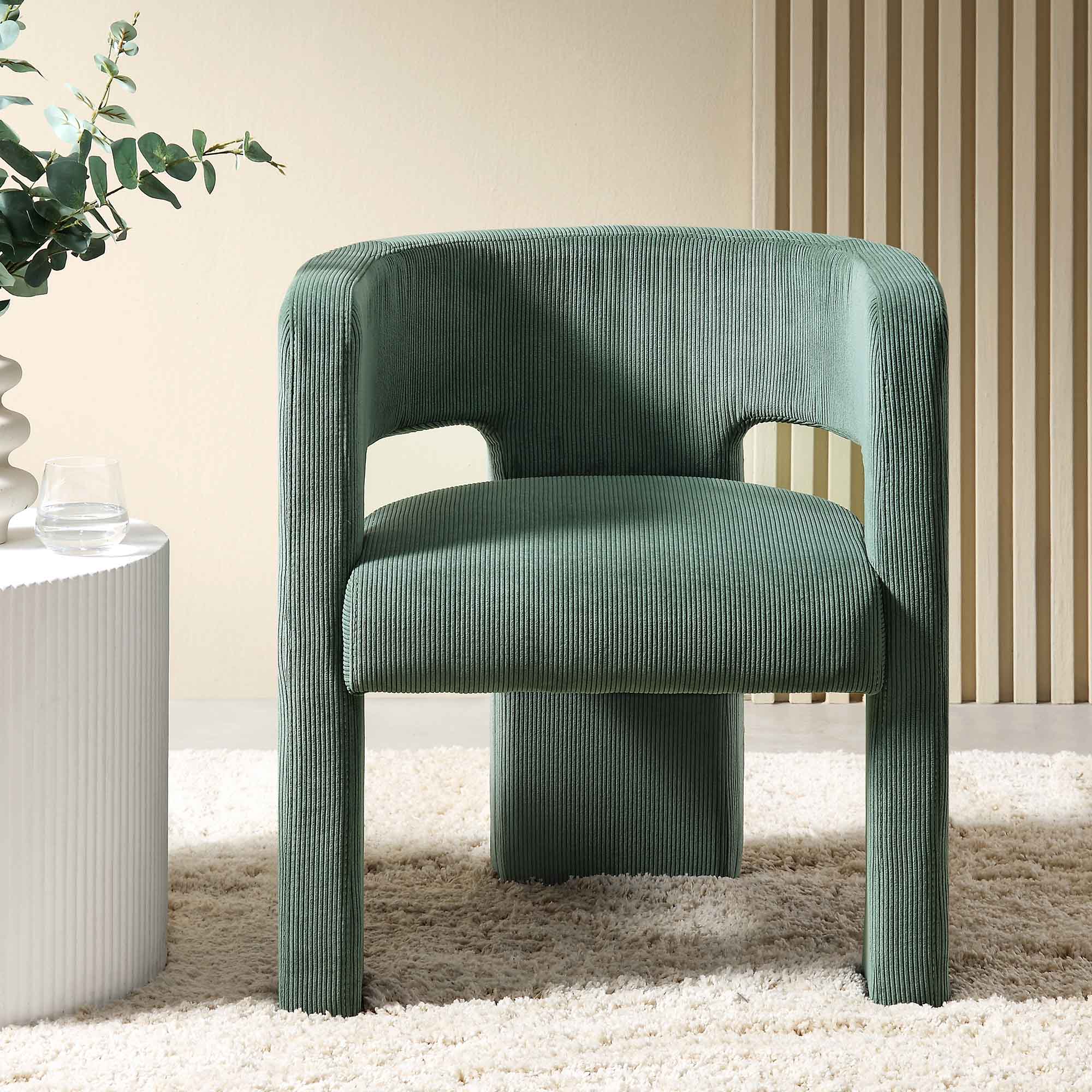 Greenwich Sage Green Corduroy Dining Chair