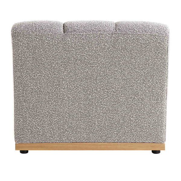 Granvia Taupe Boucle Sectional Sofa, 1-Seater Armless Sofa