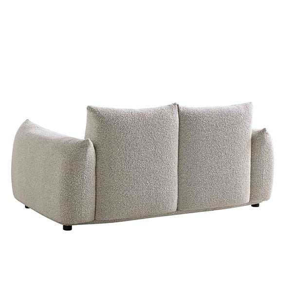 Gianni Two Seater Sofa, Mist Gray Boucle