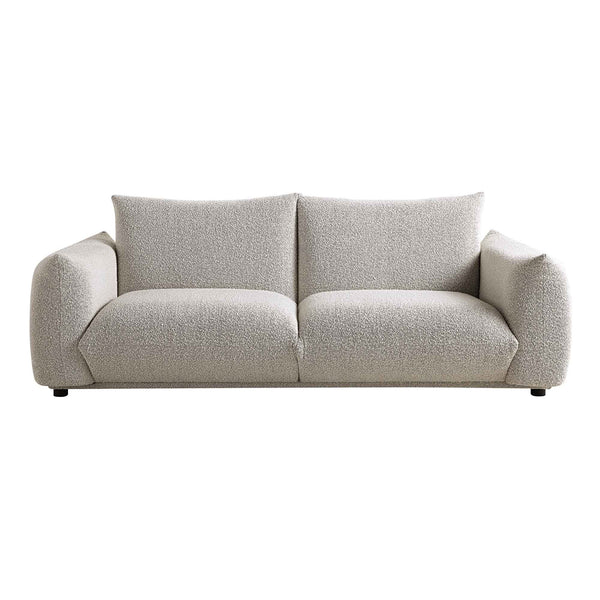 Gianni Three Seater Sofa, Mist Gray Boucle