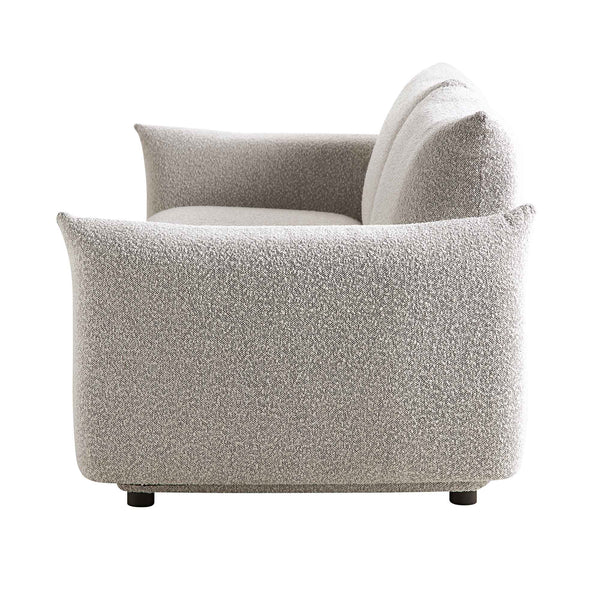 Gianni Three Seater Sofa, Mist Gray Boucle