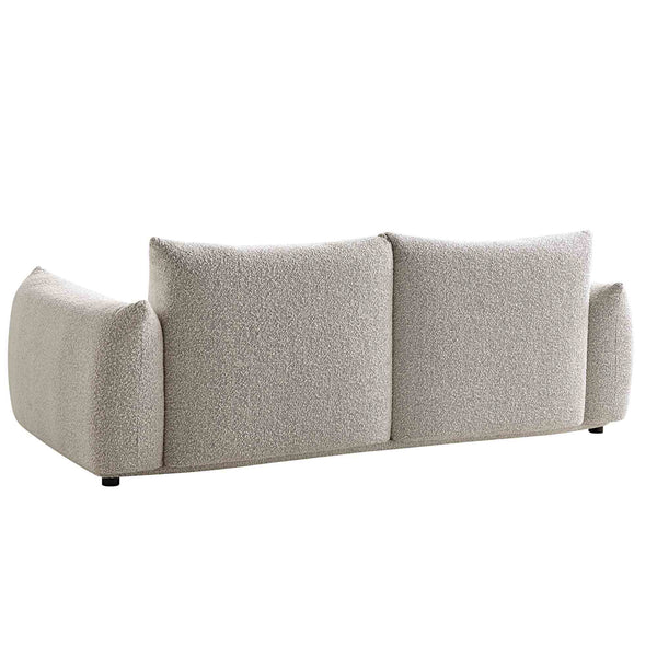 Gianni Three Seater Sofa, Mist Gray Boucle