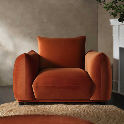 Gianni Armchair, Rust Velvet