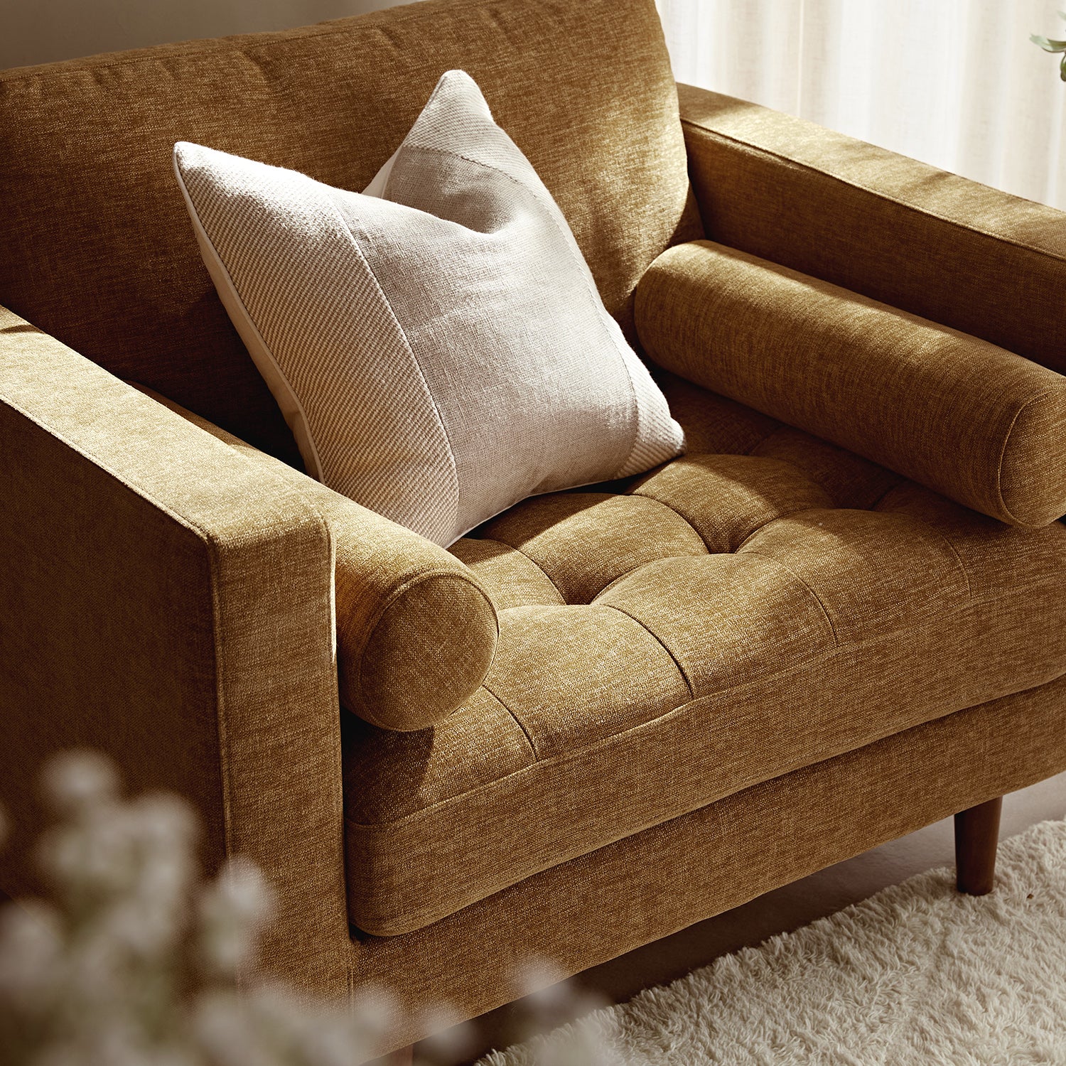 Henrietta Armchair, Spiced Honey Chenille