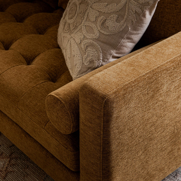 Henrietta 5+Seater Corner Sofa, Spiced Honey Chenille