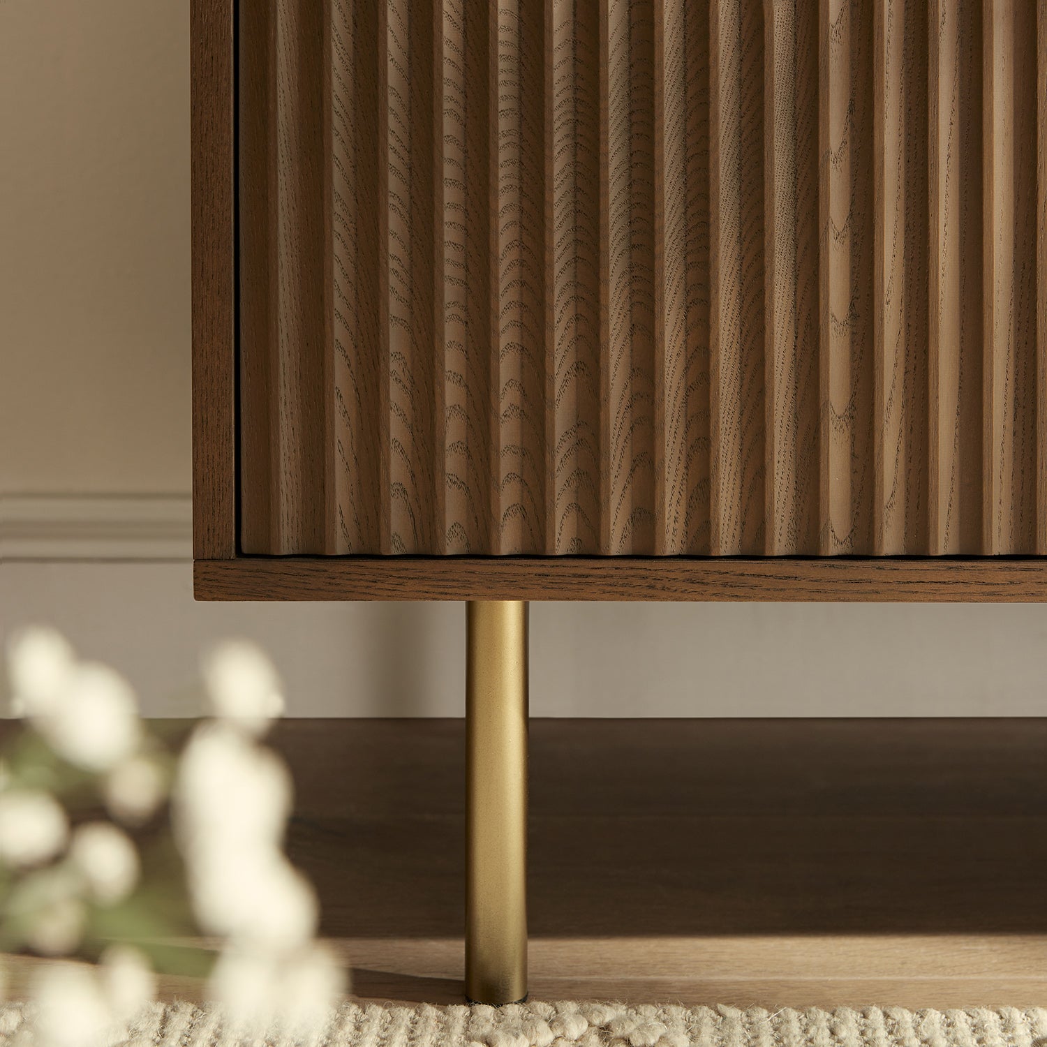 Richmond Ridged TV Unit, Dark Ash