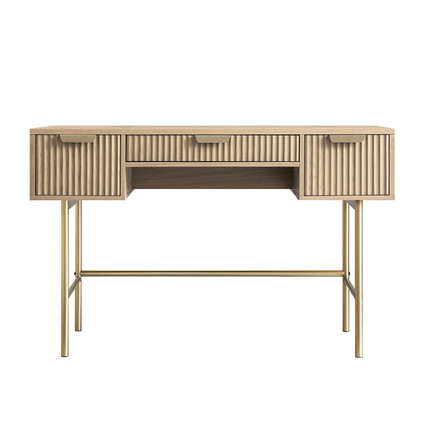 Richmond Ridged Vanity Table, Light Ash