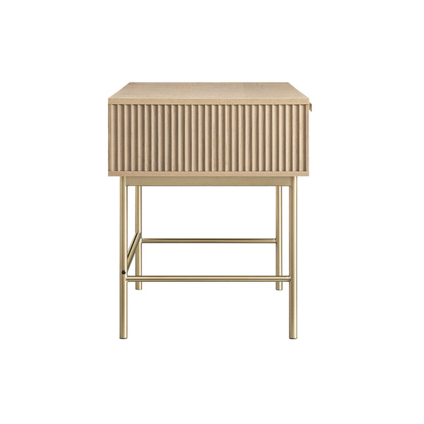 Richmond Ridged Vanity Table, Light Ash