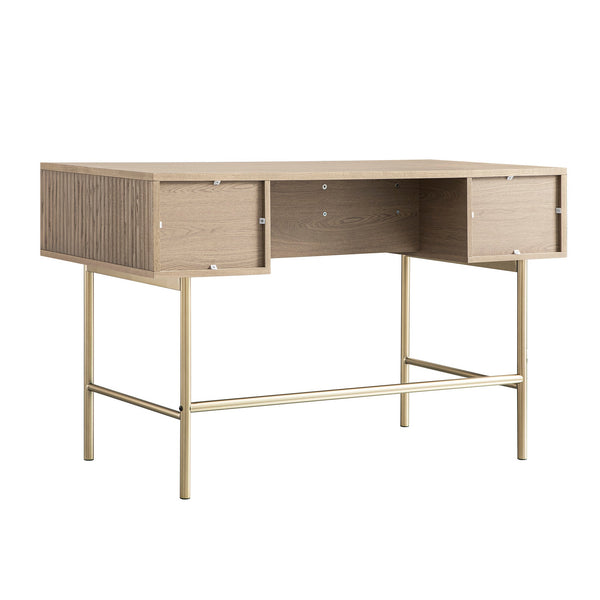 Richmond Ridged Vanity Table, Light Ash