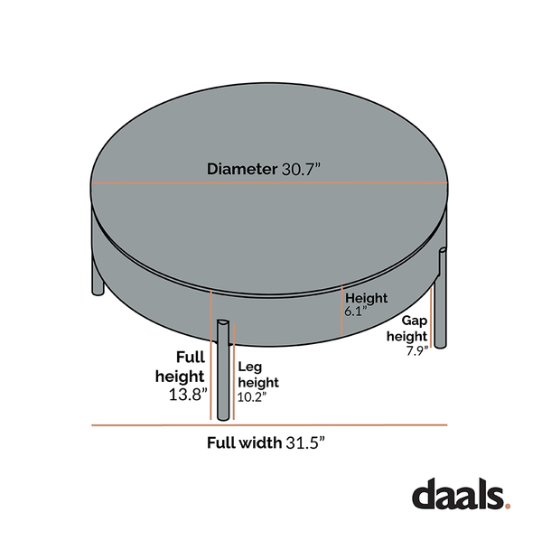 Bohdi Oak Round Rotating Coffee Table
