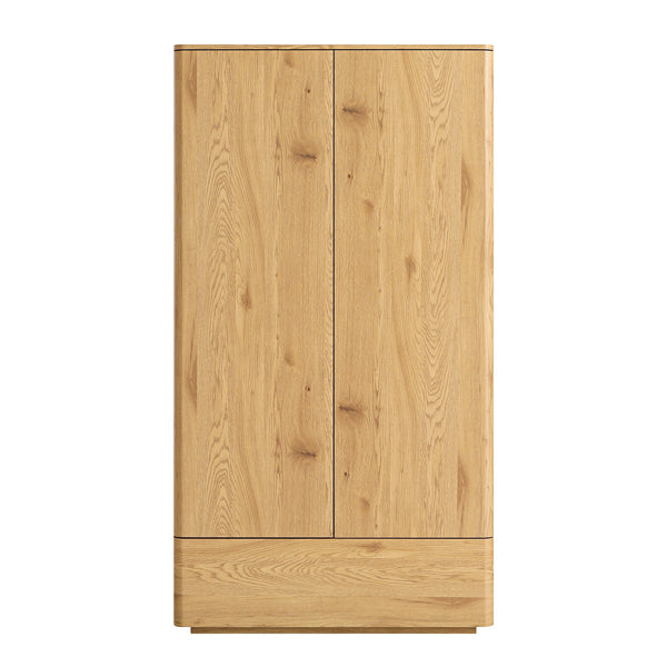 Agnes Curved Edge Double Closet, Natural