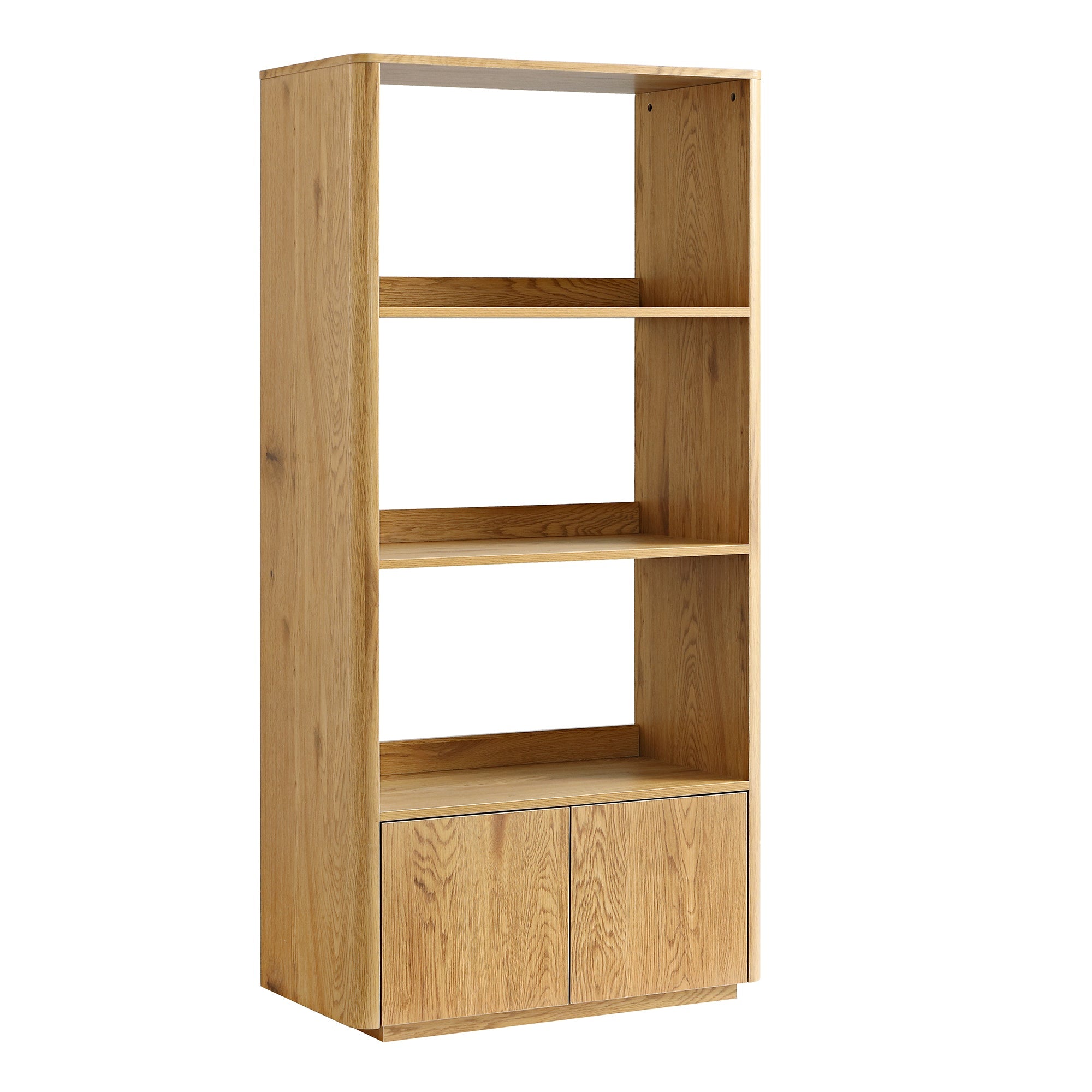 Agnes Curved Edge Bookcase, Natural | daals.com