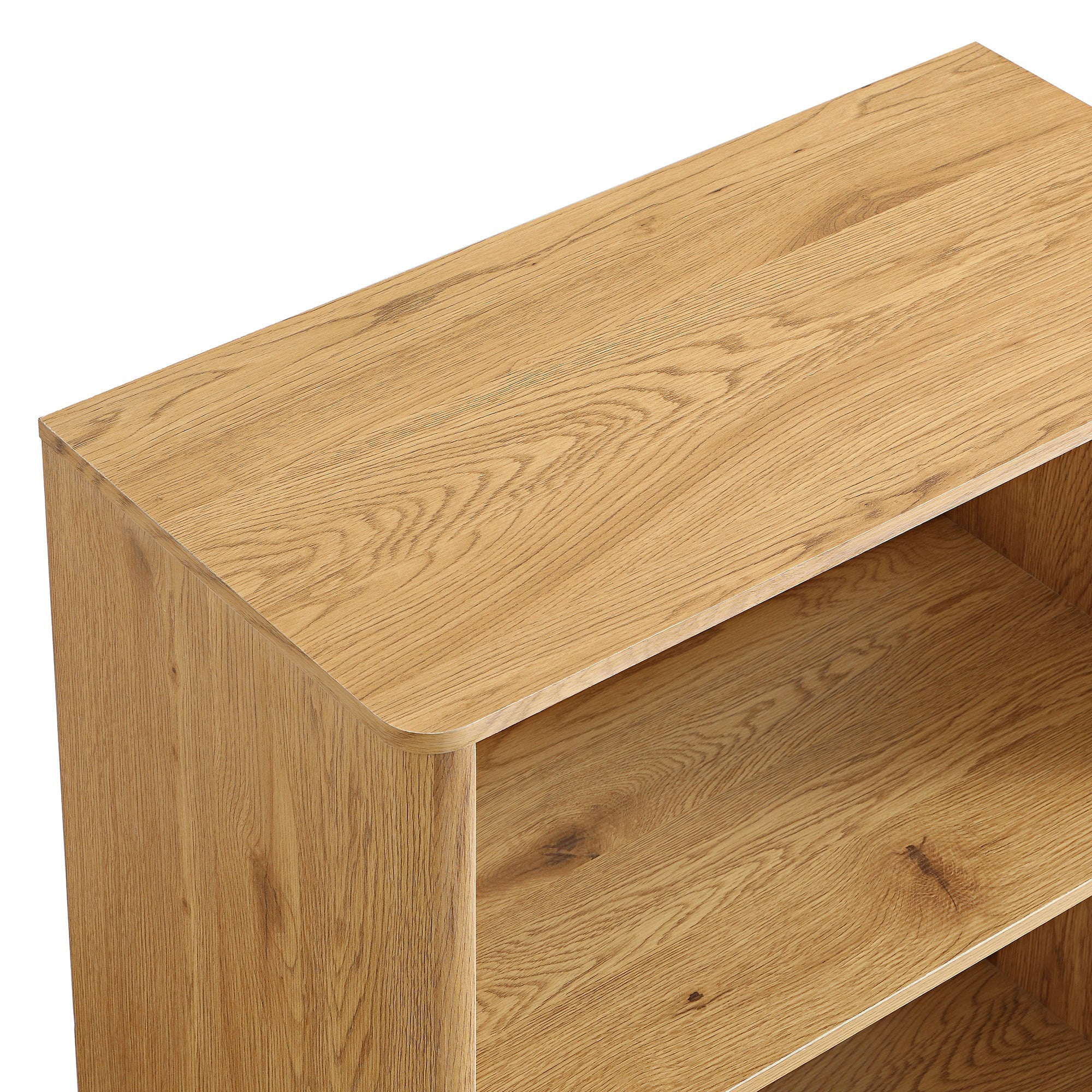 Agnes Curved Edge Bookcase, Natural | daals.com
