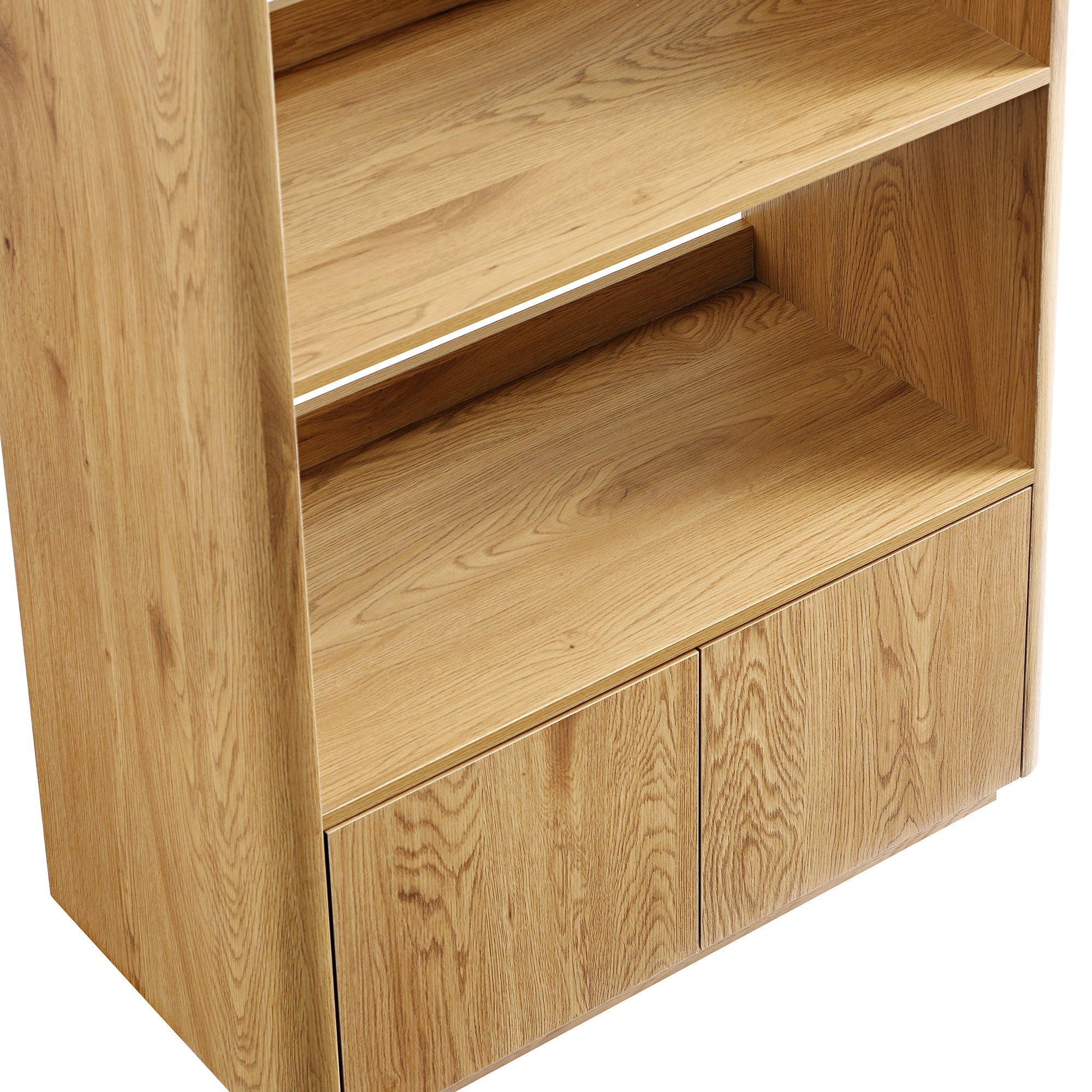 Agnes Curved Edge Bookcase, Natural | daals.com