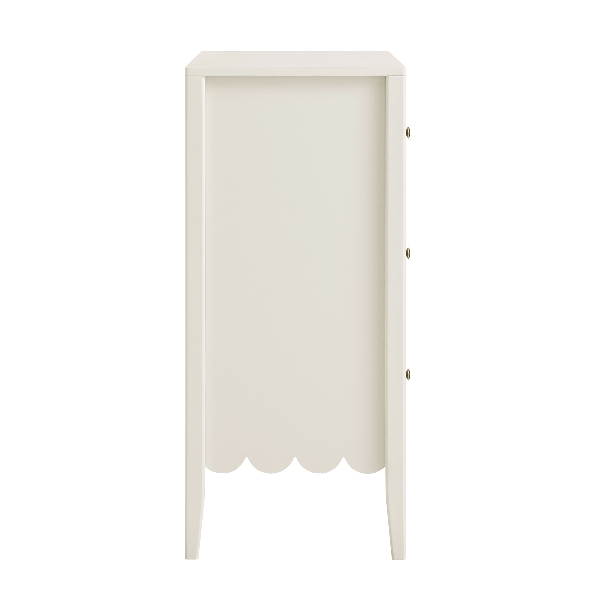 Henley Scalloped Edge 3 Drawer Dresser, Light Sand Henley Scalloped Edge 3 Drawer Dresser, Light Sand
