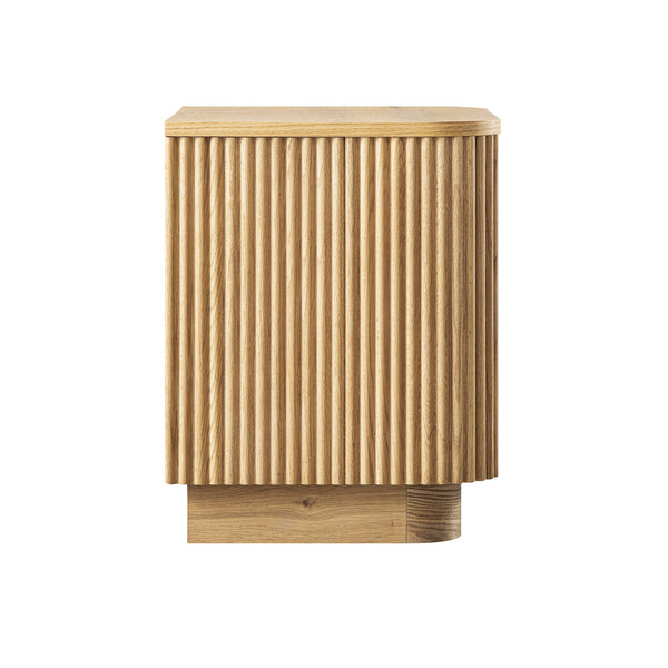 Maru 2-Drawer Nightstand, Oak