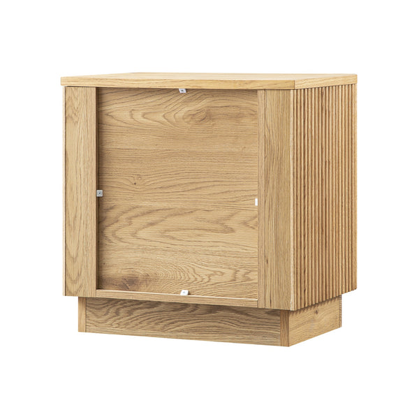 Maru 2-Drawer Nightstand, Oak
