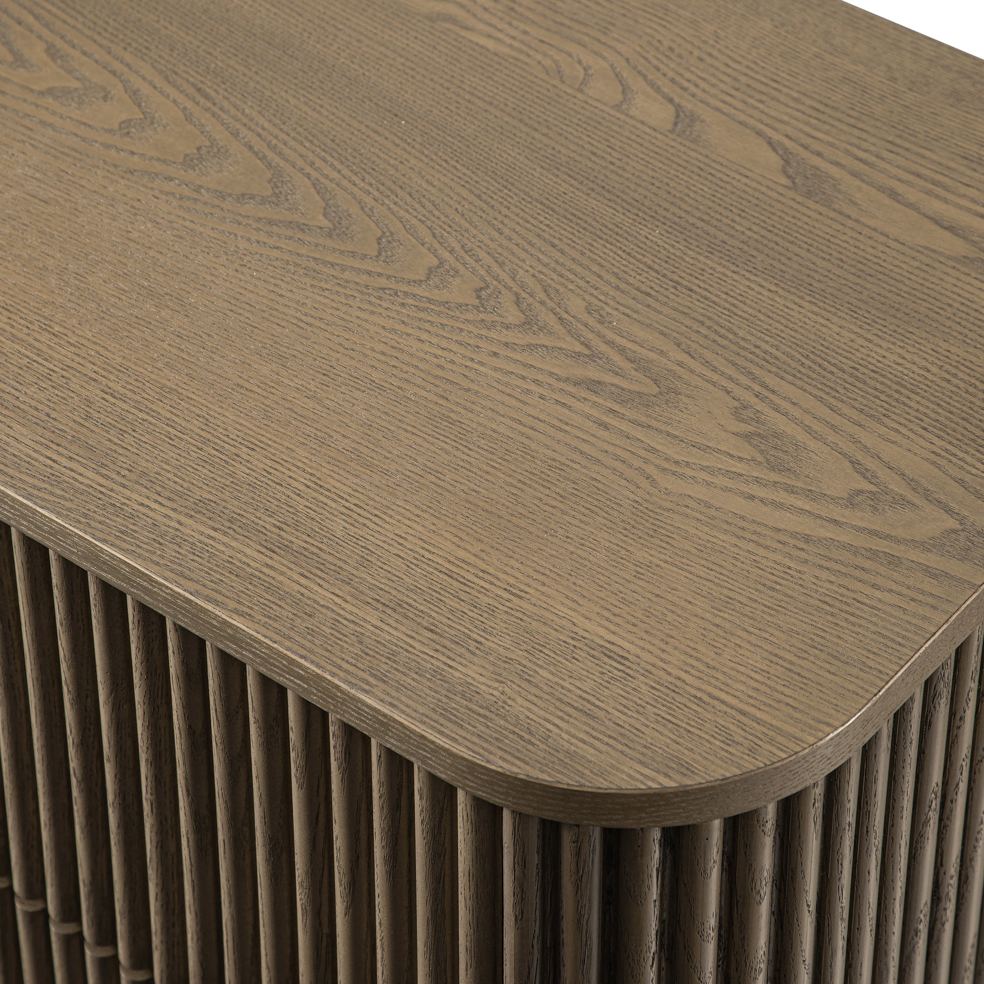 Maru 2-Drawer Nightstand, Silver Oak