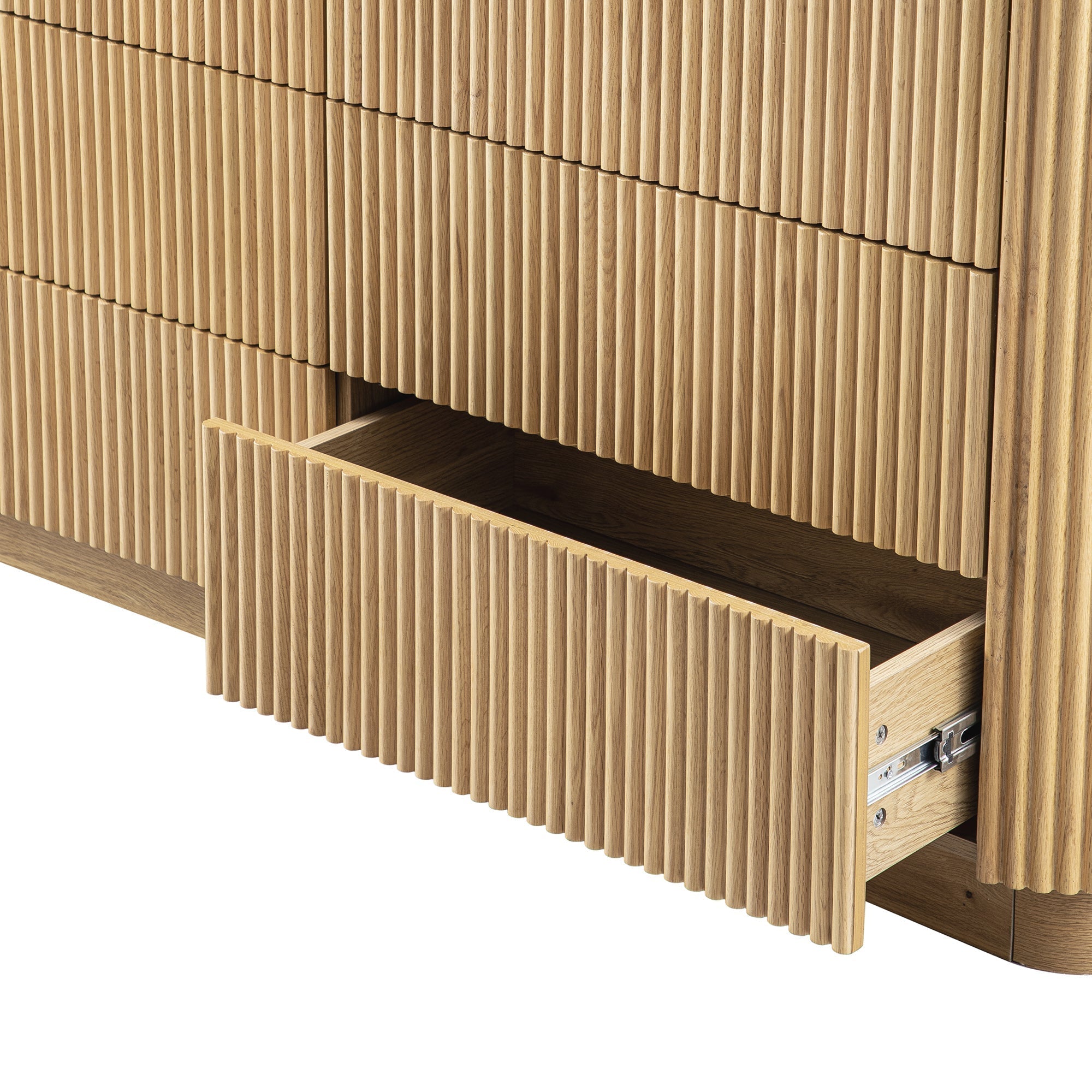 Maru 6 Drawer Dresser, Oak