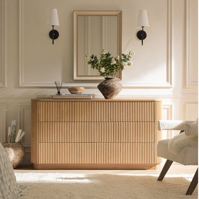 Maru 6 Drawer Dresser, Oak