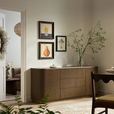 Maru Large 2-Door Sideboard with Drawers, Silver Oak