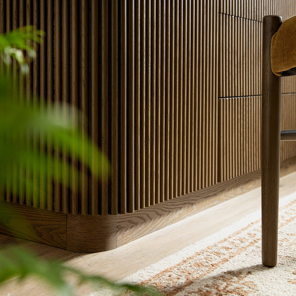 Maru Large 2-Door Sideboard with Drawers, Silver Oak