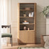 Maru Bookcase with Cabinet, Oak