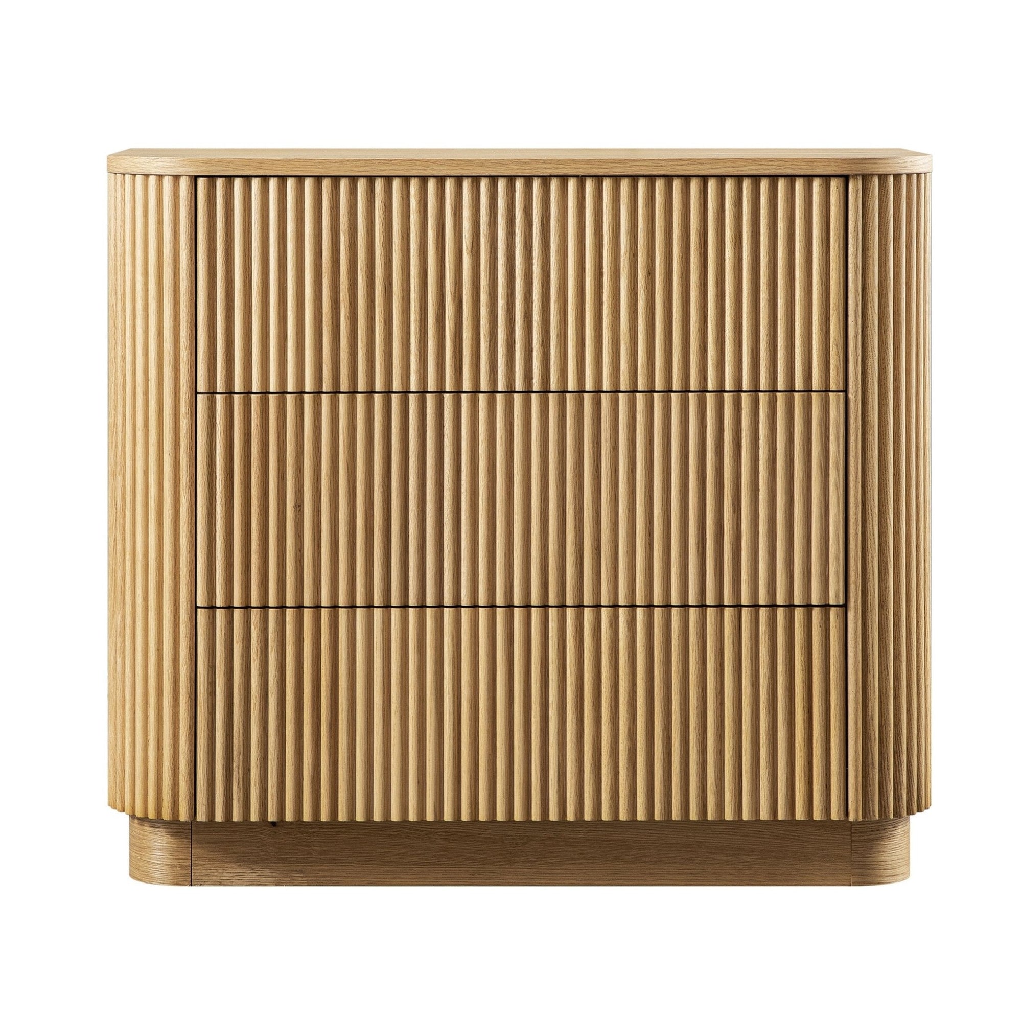 Maru 3 Drawer Dresser, Oak