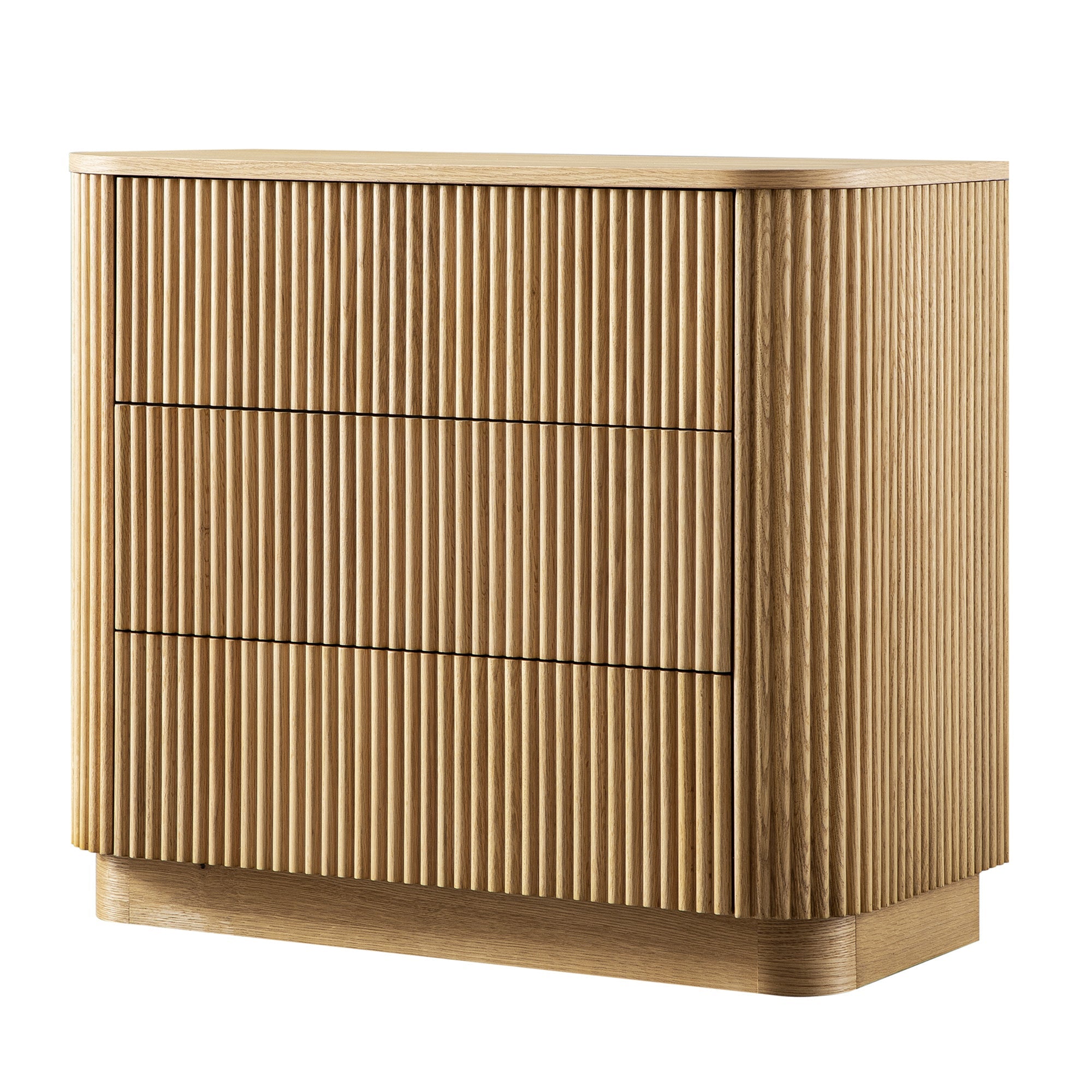 Maru 3 Drawer Dresser, Oak