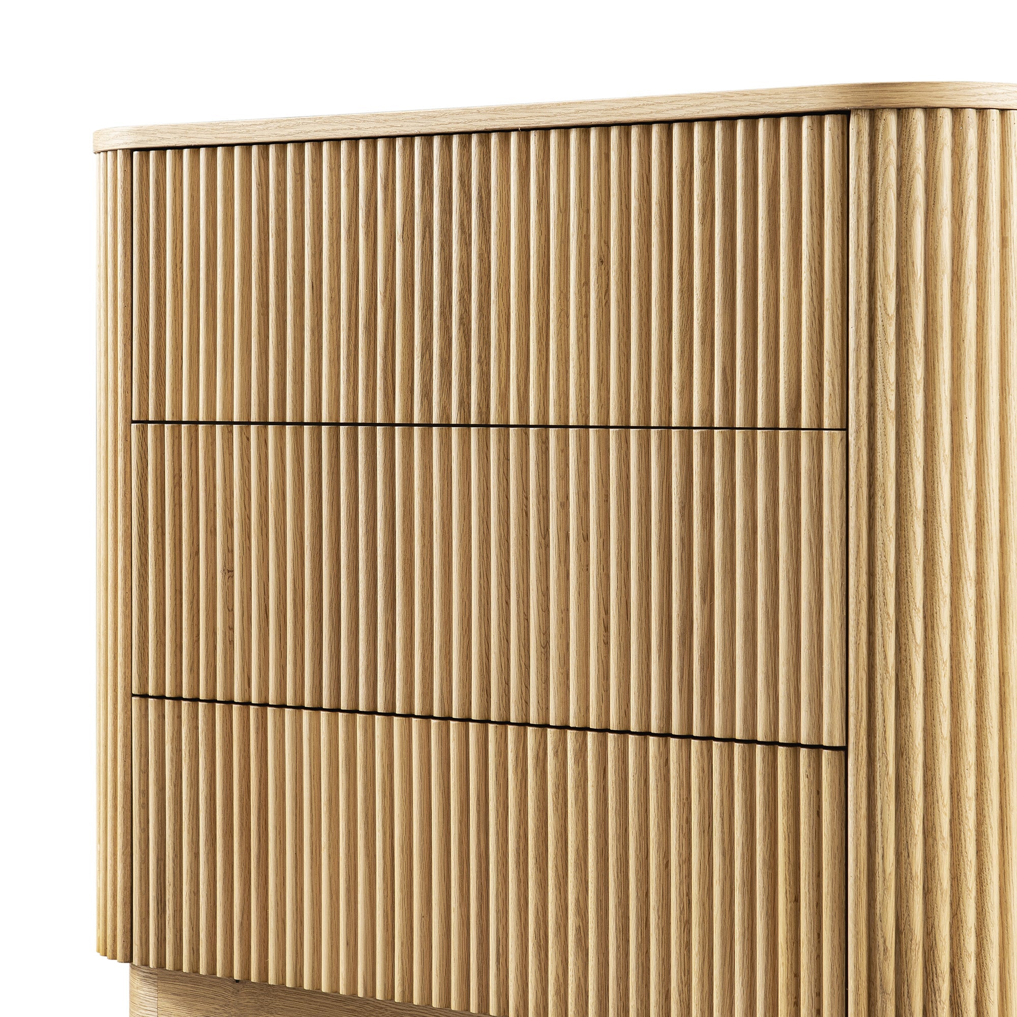 Maru 3 Drawer Dresser, Oak