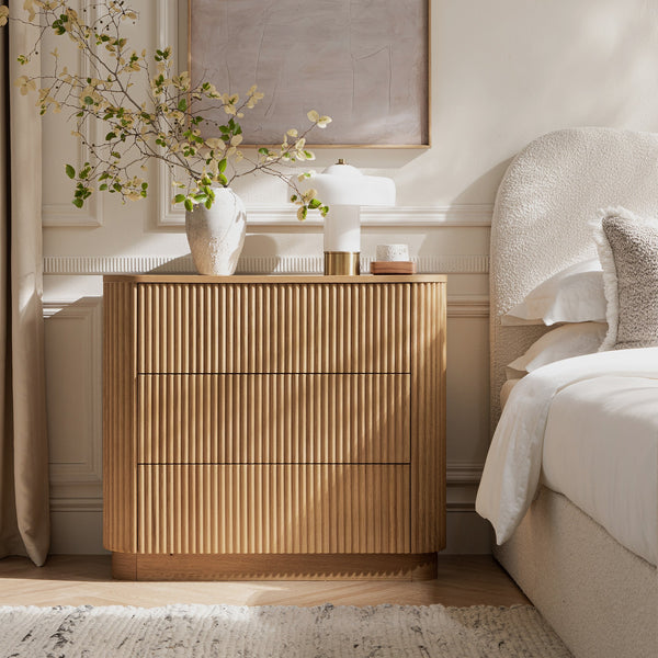 Maru 3 Drawer Dresser, Oak - daals - Dressers Maru 3 Drawer Dresser, Oak - daals - Dressers