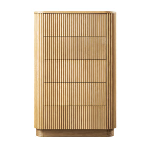 Maru 5 Drawer Dresser, Oak