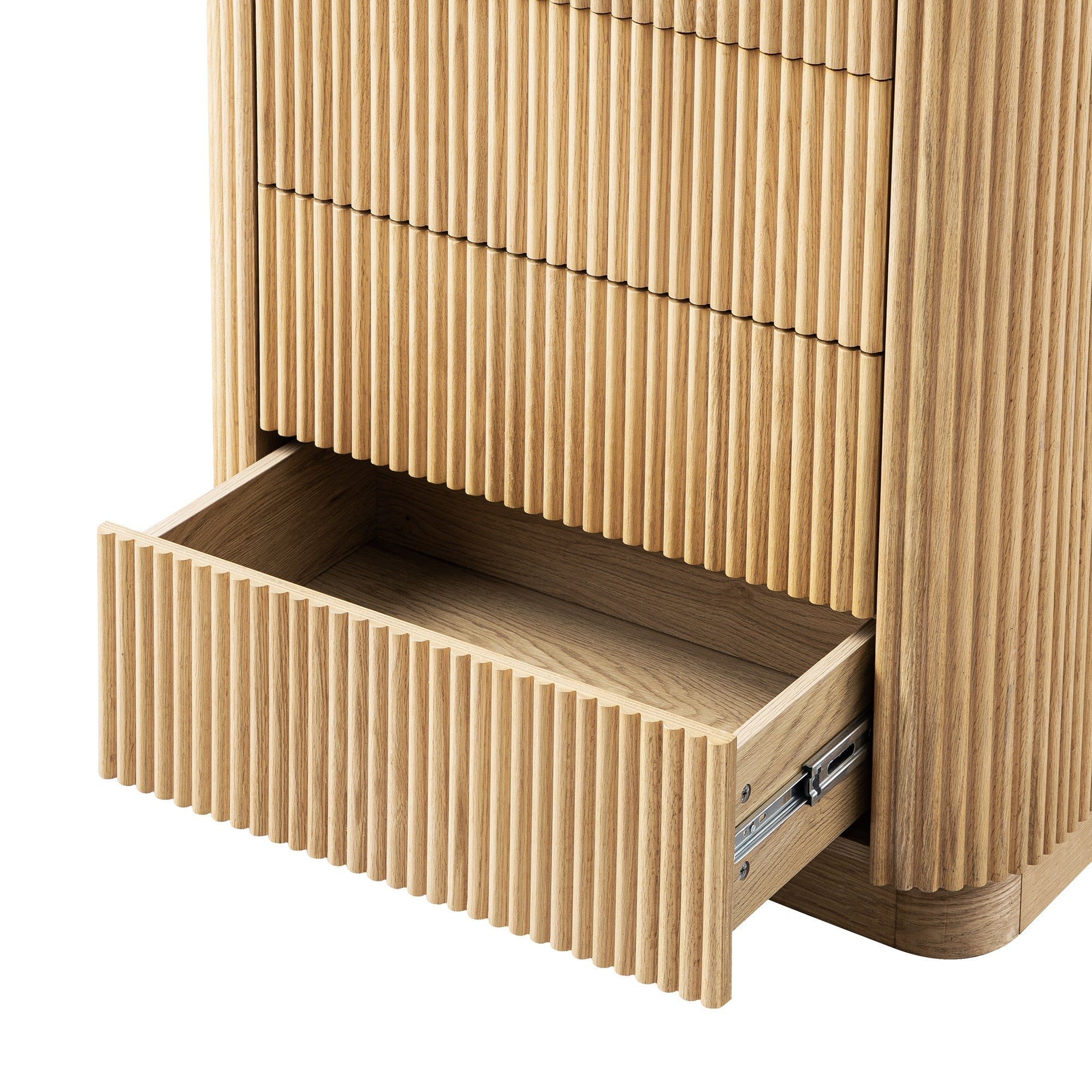 Maru 5 Drawer Dresser, Oak