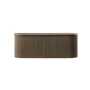 Maru Storage Ottoman Bench, Silver Oak