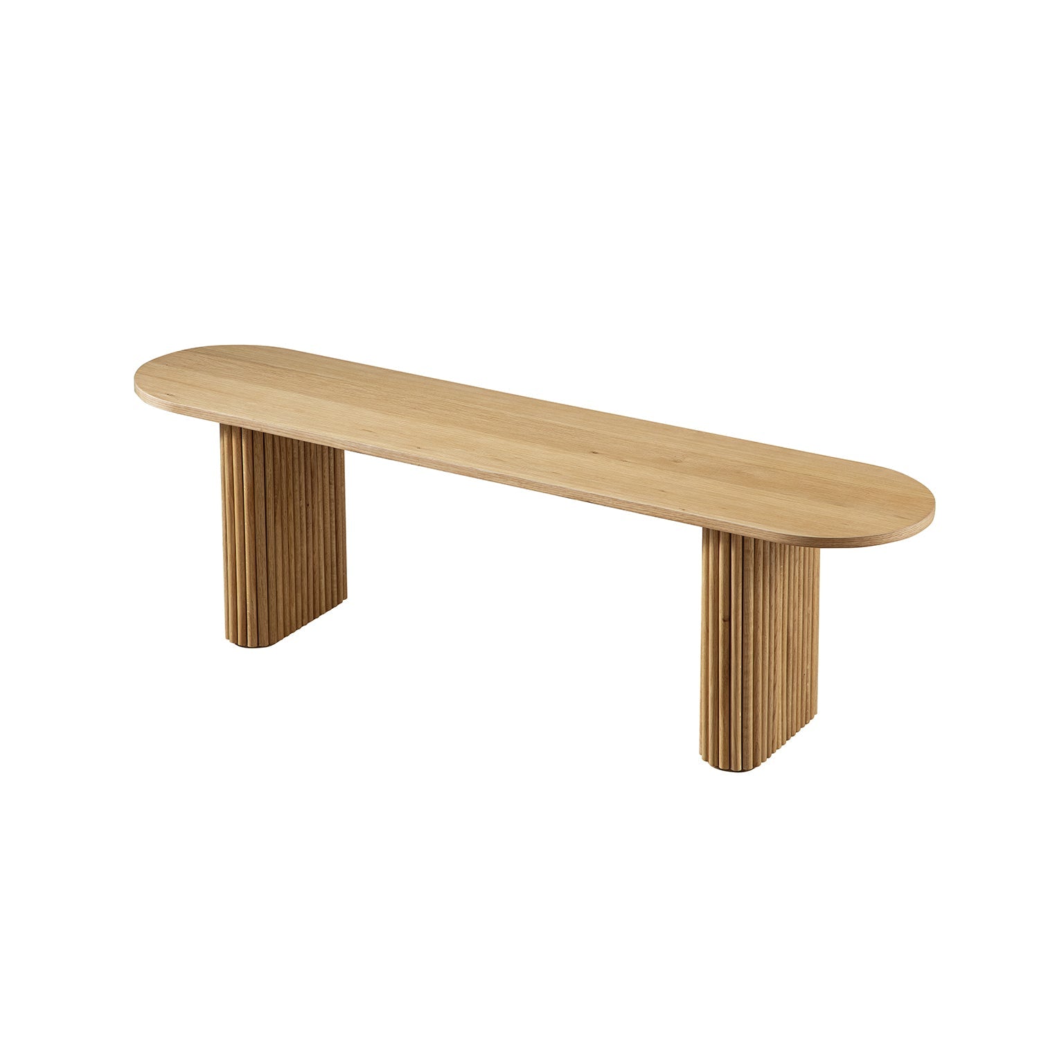 Maru 59" Dining Bench, Oak