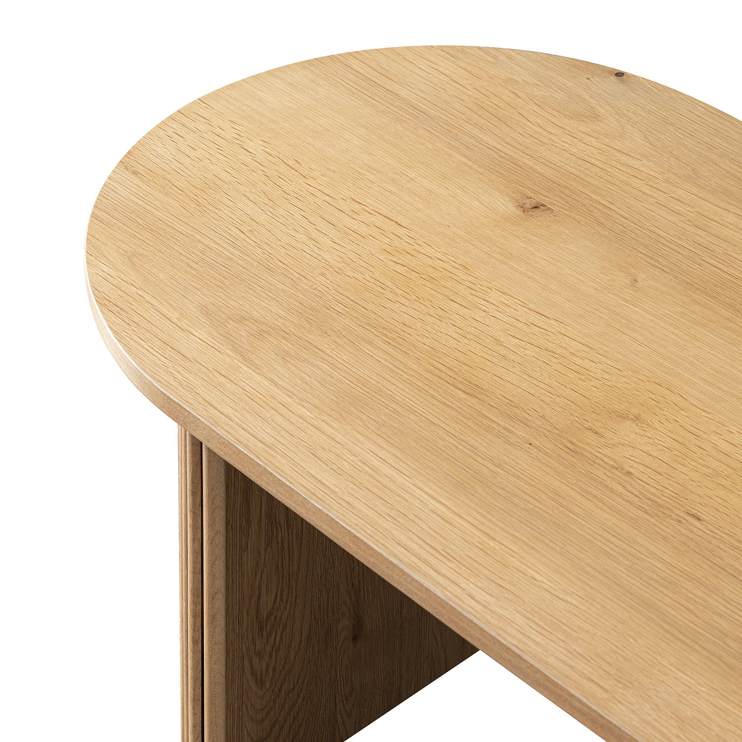 Maru Oval Coffee Table, Oak