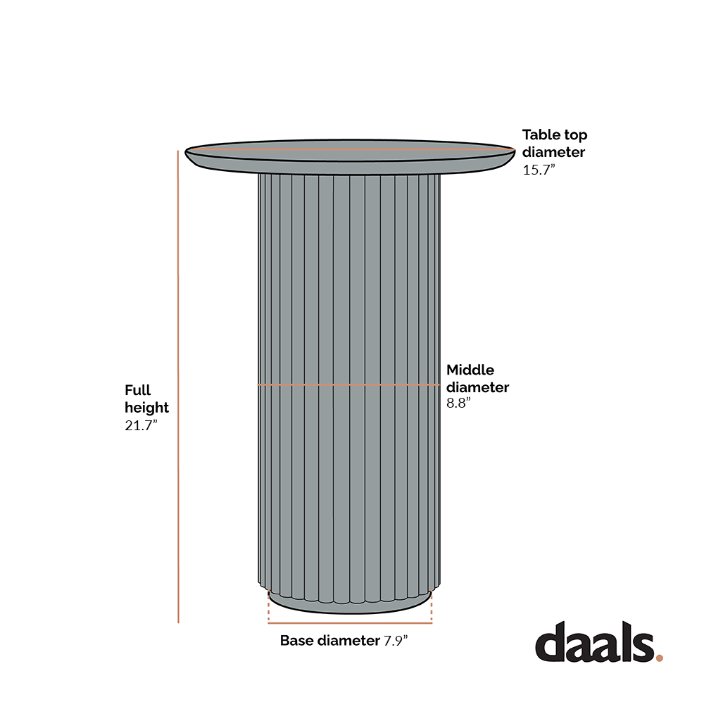 Maru Oak Round Side Table, Oak | daals.com