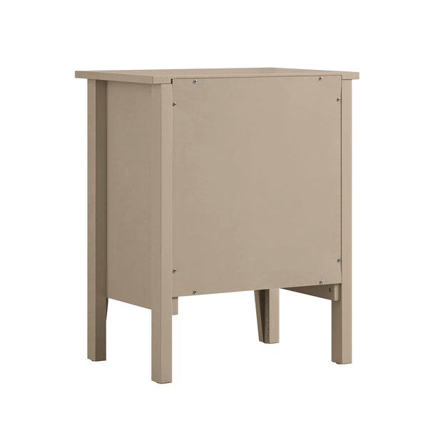 Oakham 1-Drawer Nightstand, Deep Greige