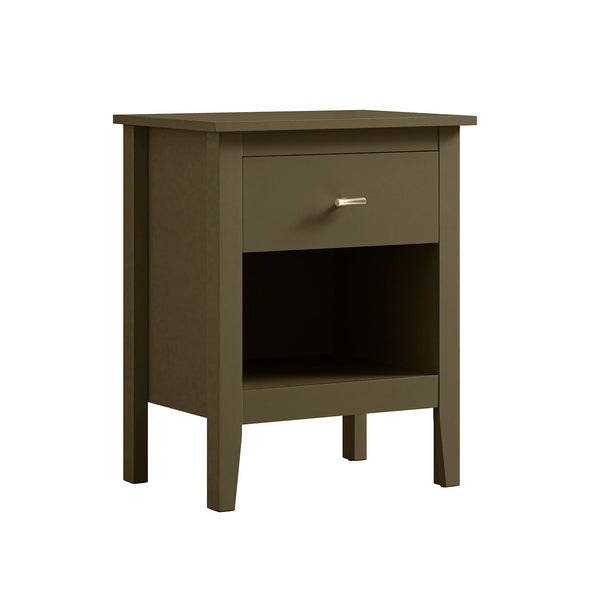 Oakham 1-Drawer Nightstand, Olive Grove