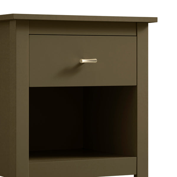 Oakham 1-Drawer Nightstand, Olive Grove