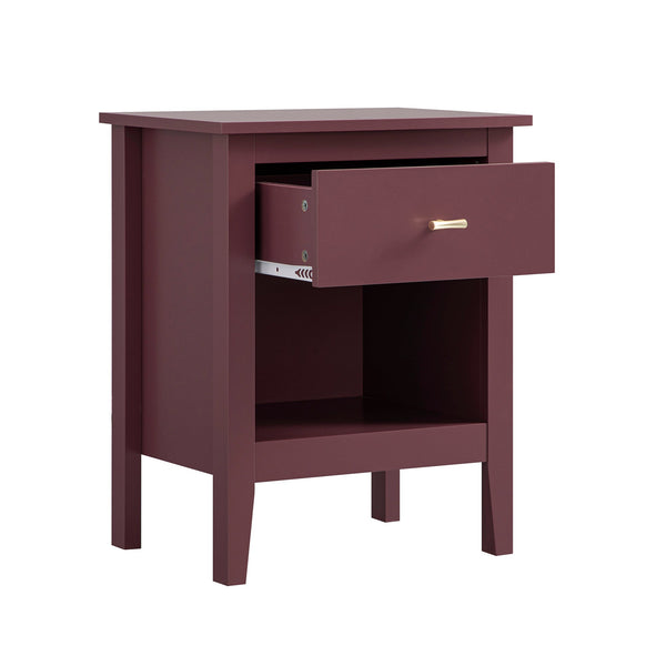 Oakham 1-Drawer Nightstand, Wild Cherry