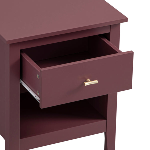Oakham 1-Drawer Nightstand, Wild Cherry
